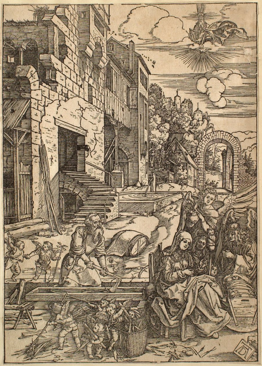 La vida de la Virgen: La estancia de la Sagrada Familia en Egipto de Albrecht Dürer