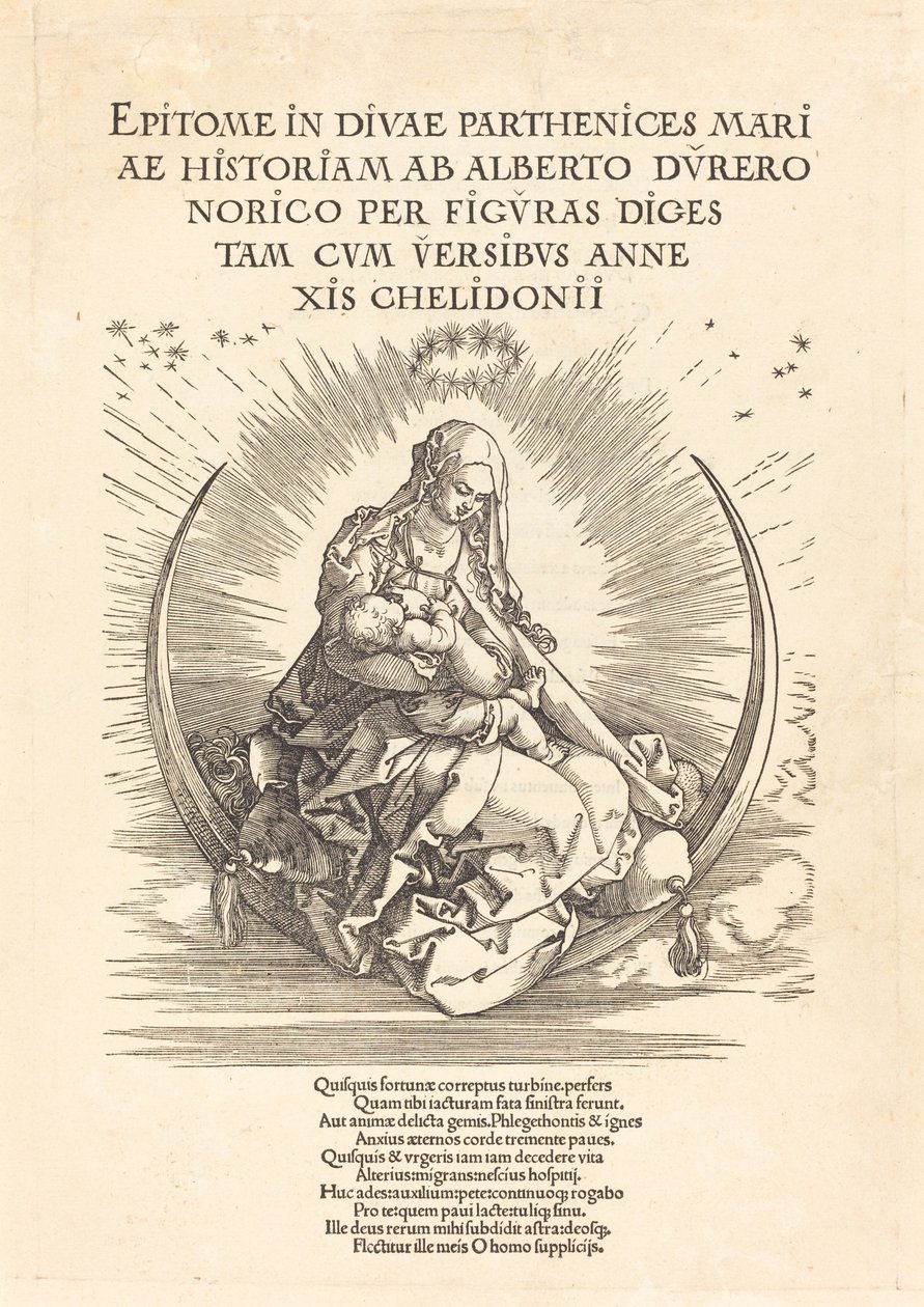 La Madonna en la media luna de Albrecht Dürer