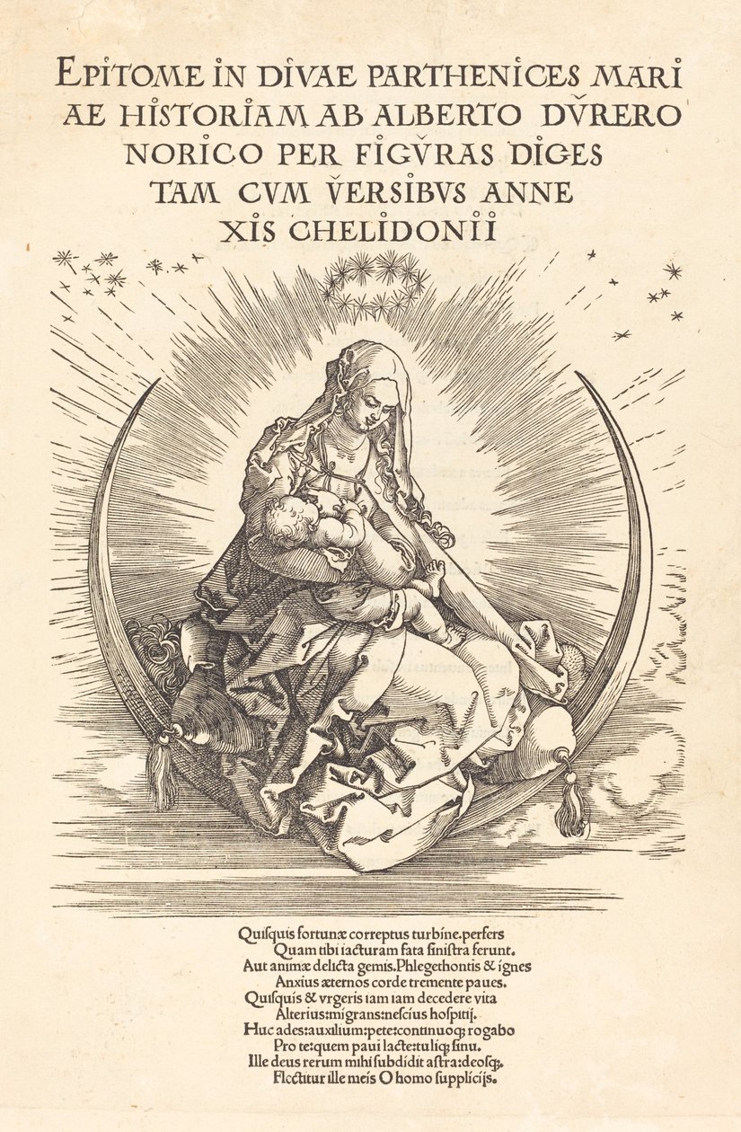 La Madonna en la media luna, 1510-1511 de Albrecht Dürer