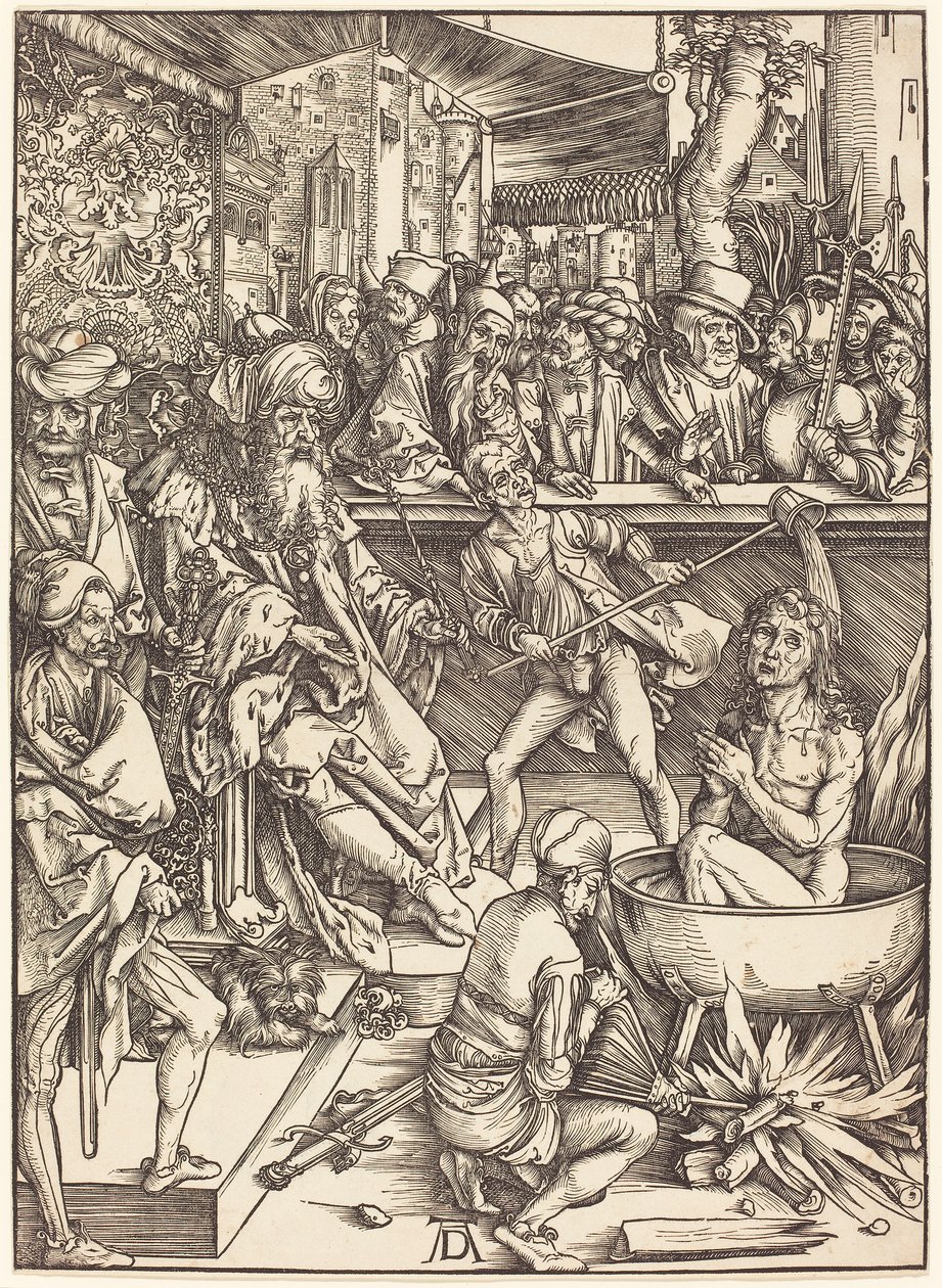 El martirio de San Juan Evangelista de Albrecht Dürer