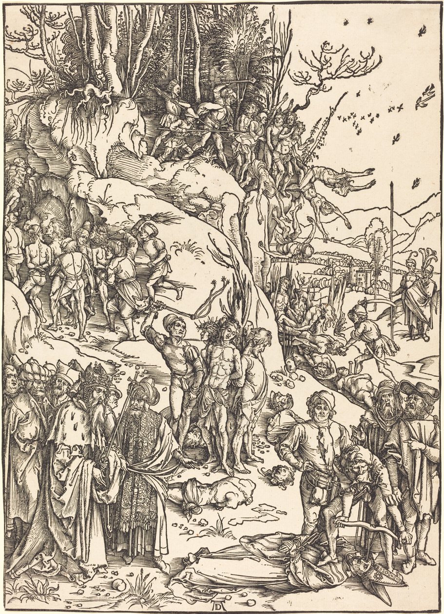 El martirio de los diez mil de Albrecht Dürer