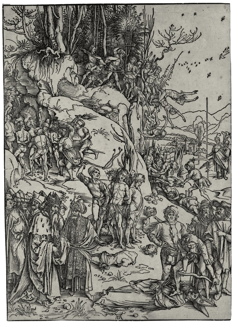 El martirio de los diez mil, 1497 de Albrecht Dürer
