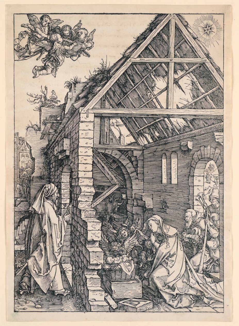 La Natividad, de la serie Vida de la Virgen de Albrecht Dürer