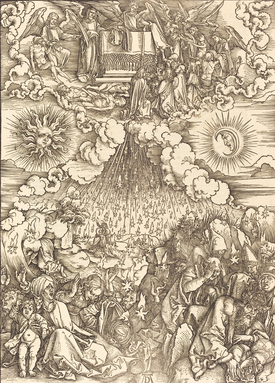 La apertura del quinto y sexto sello de Albrecht Dürer