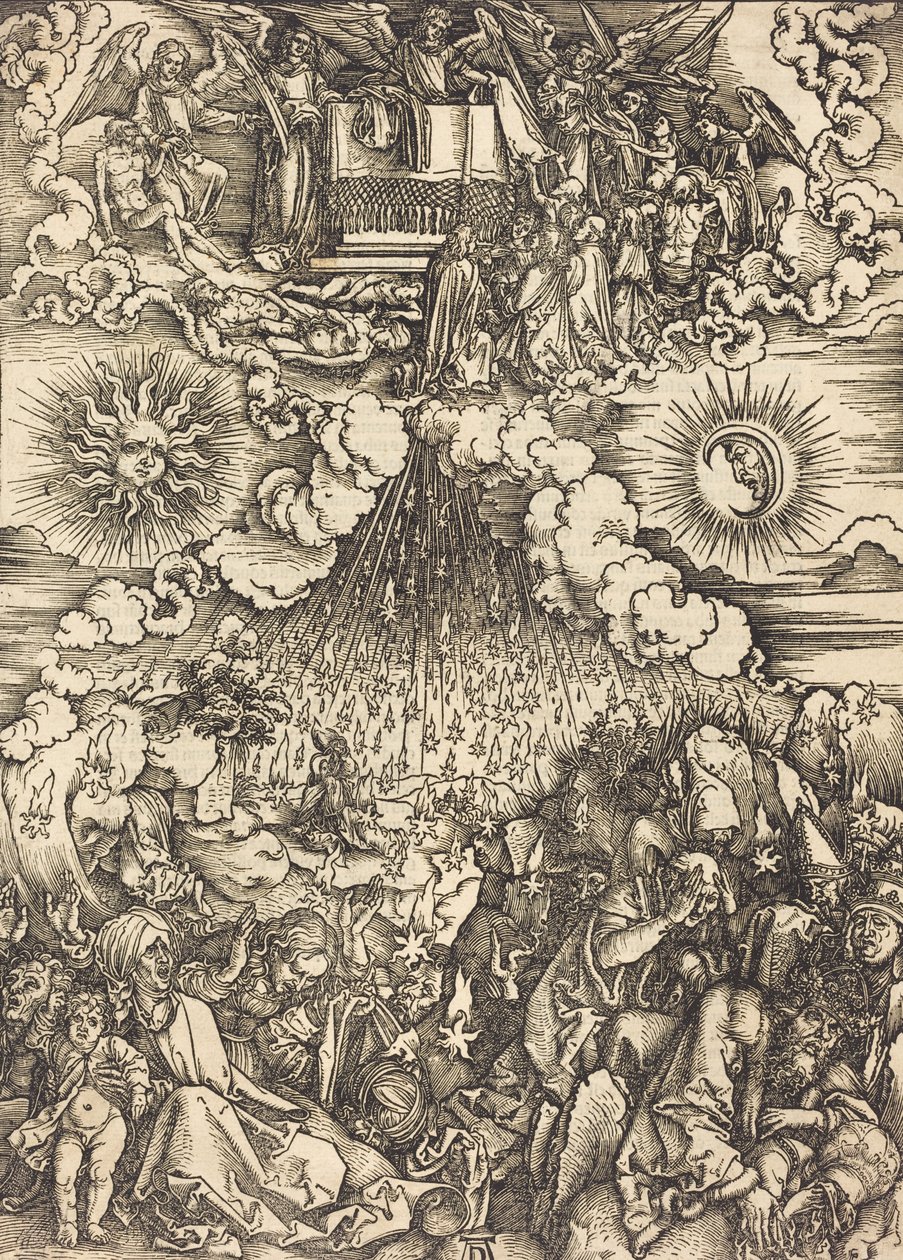 La apertura del quinto y sexto sello de Albrecht Dürer