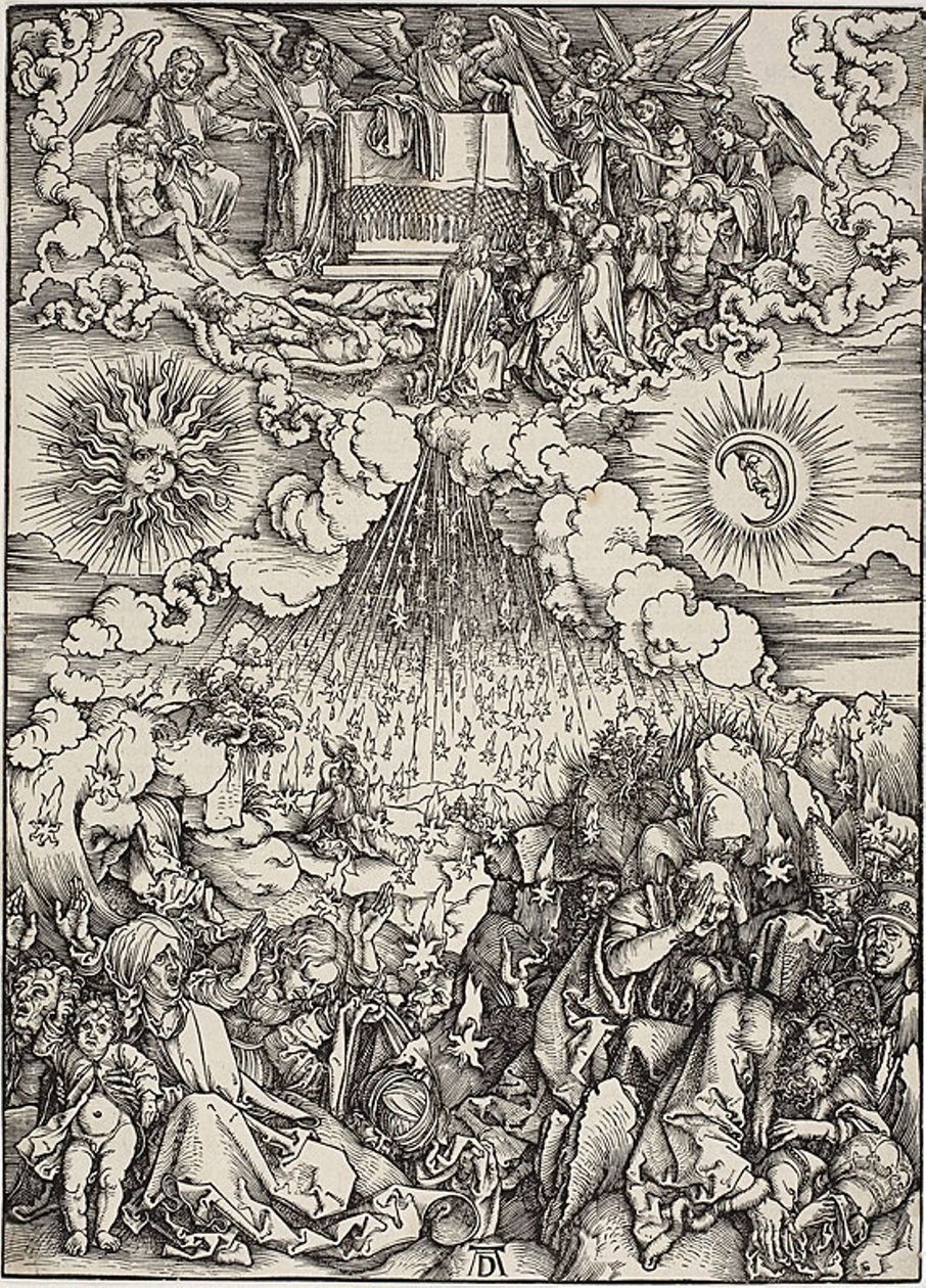 La apertura del quinto y sexto sello, de El Apocalipsis de Albrecht Dürer
