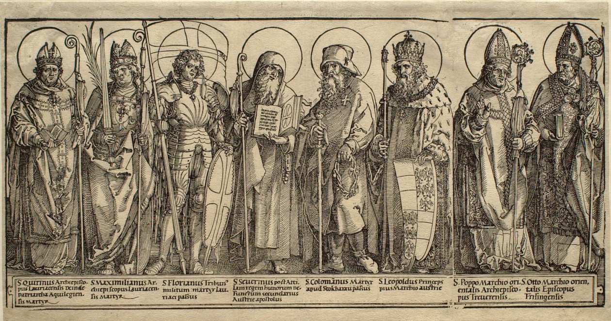 Los santos patronos de Austria de Albrecht Dürer