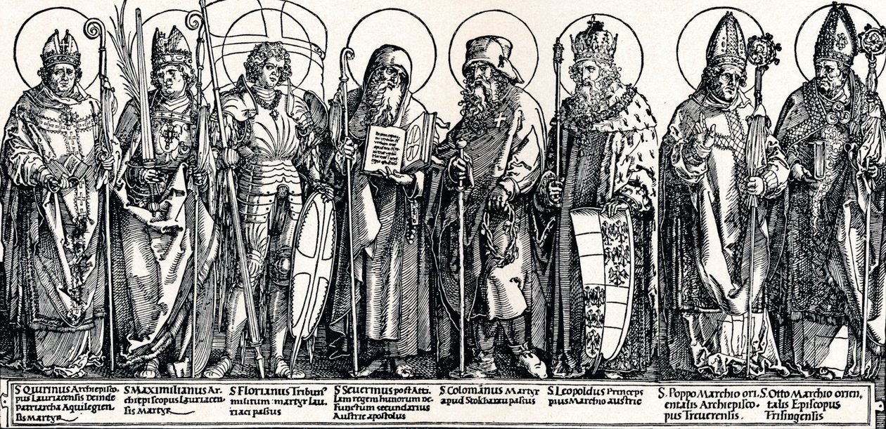 Los santos patronos de Austria, 1515 1906 de Albrecht Dürer