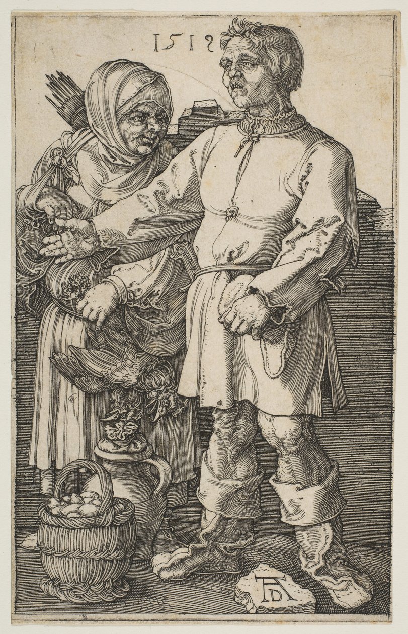 La Pareja Campesina en el Mercado de Albrecht Dürer
