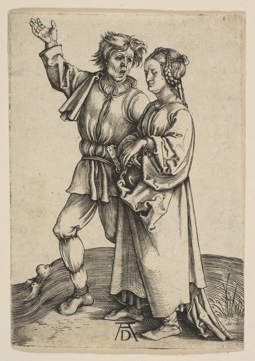 El campesino y su esposa, ca. 1497 de Albrecht Dürer