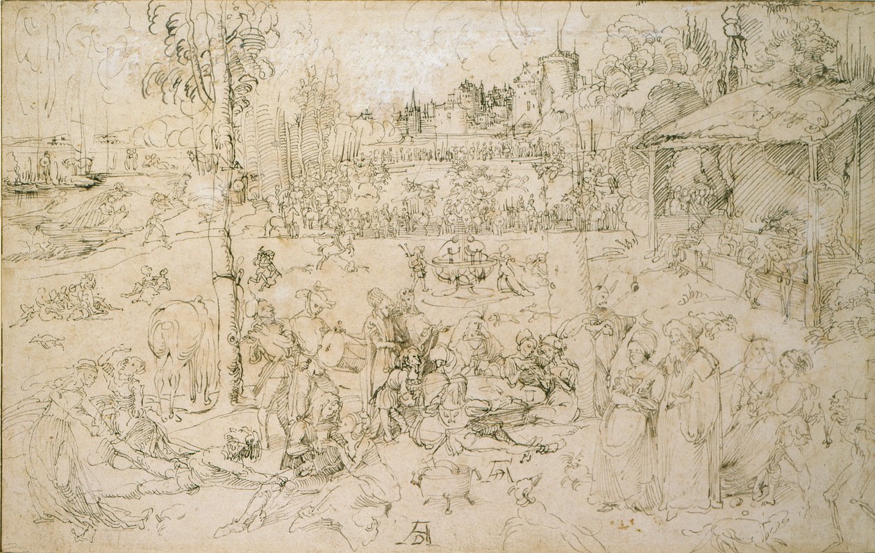 Los placeres del mundo, principios del siglo XVI de Albrecht Dürer