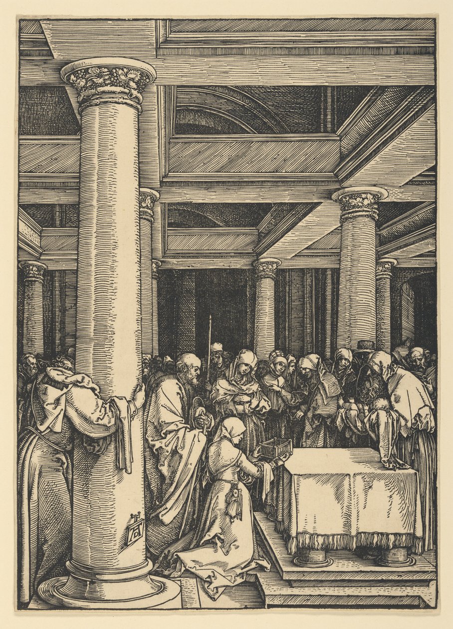 Presentación en el Templo, de La vida de la Virgen de Albrecht Dürer