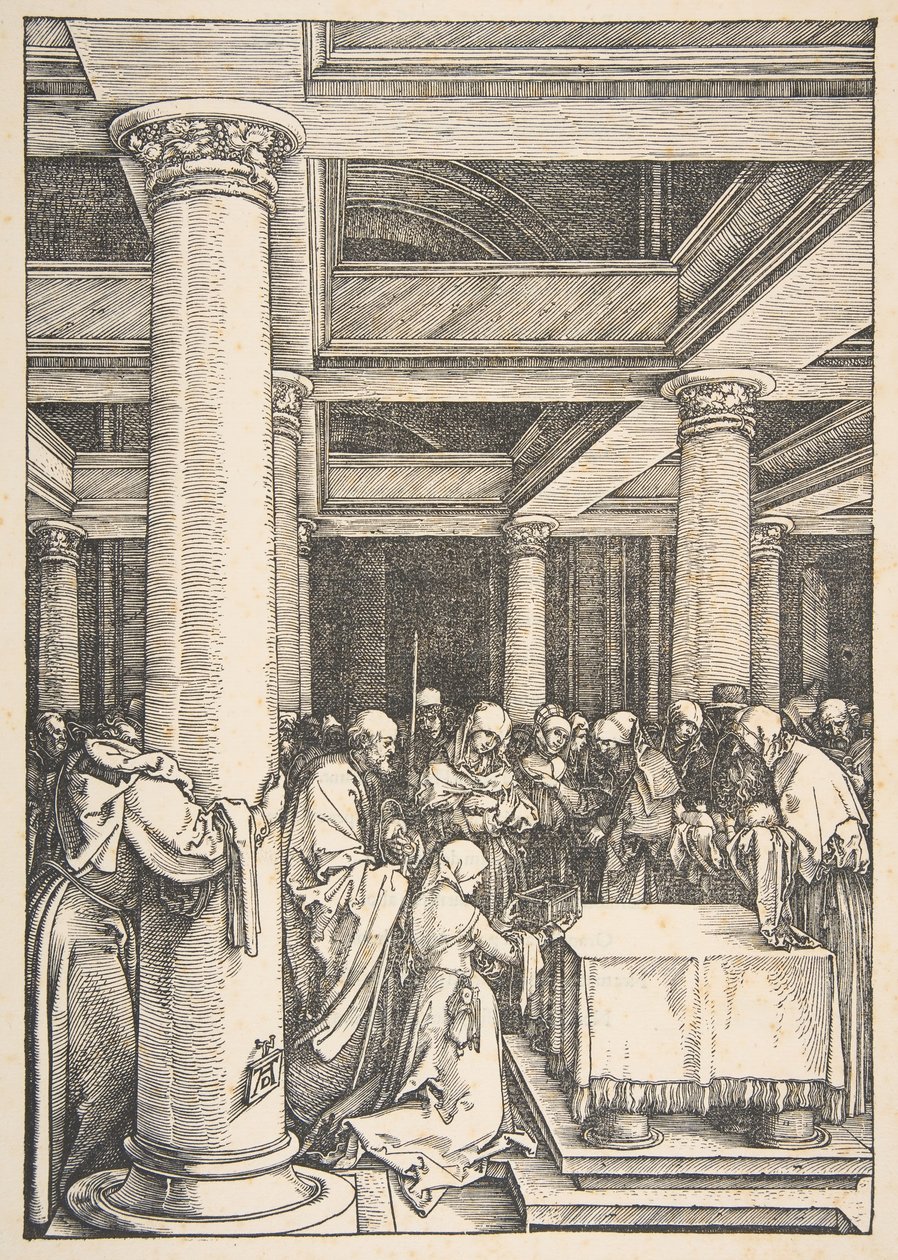 La Presentación en el Templo, de La Vida de la Virgen de Albrecht Dürer