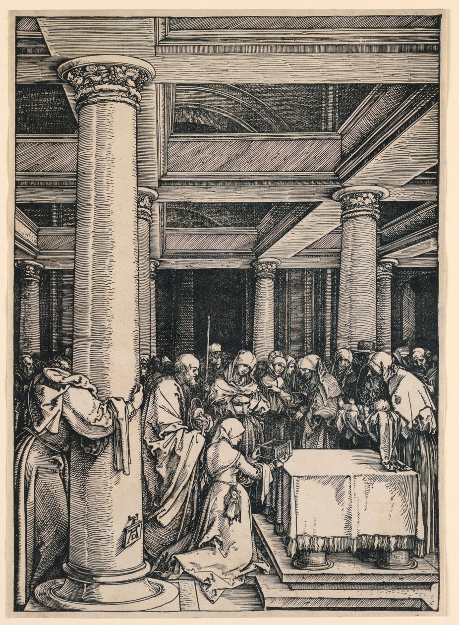 La Presentación en el Templo, de la serie La Vida de la Virgen de Albrecht Dürer