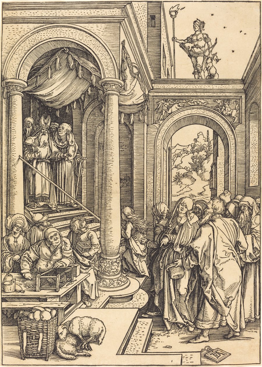La presentación de la Virgen en el Templo de Albrecht Dürer