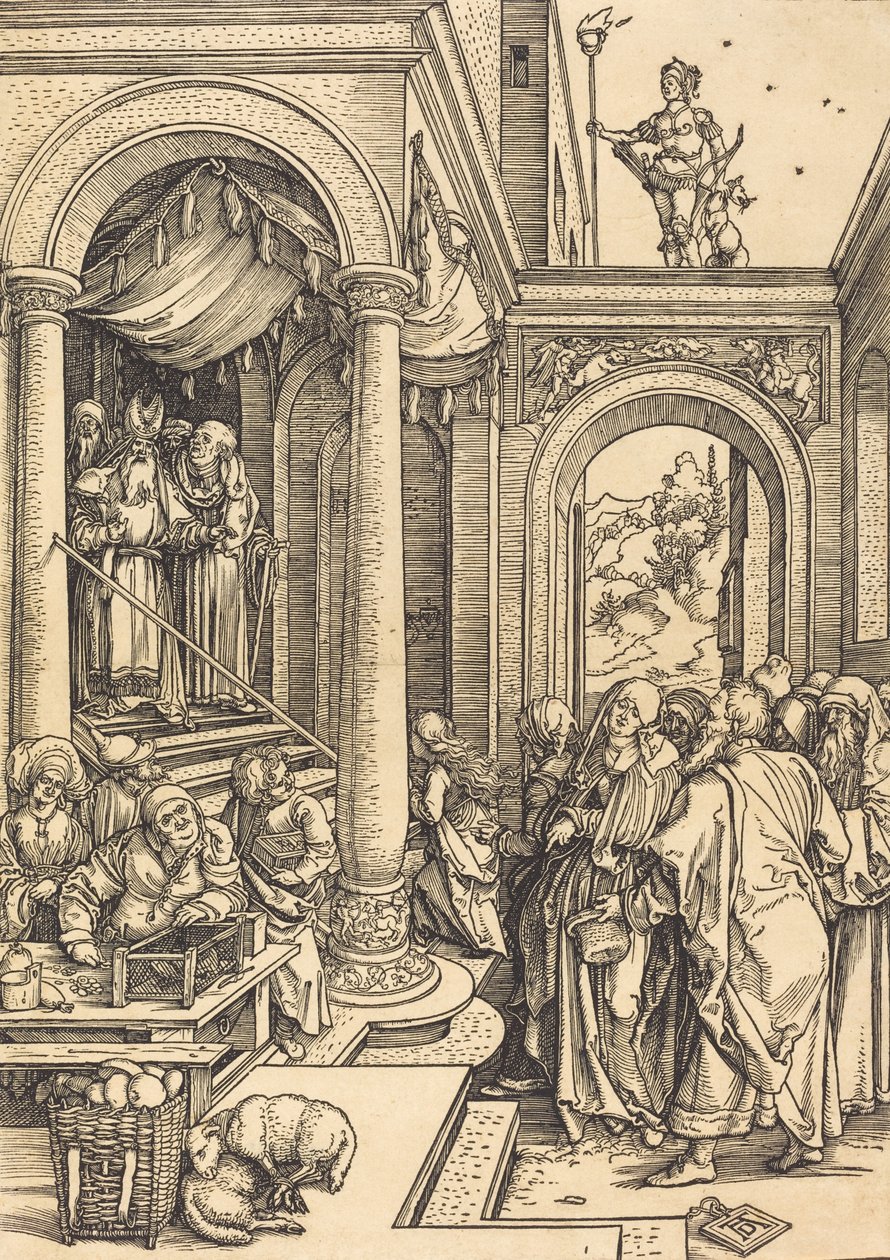 La Presentación de la Virgen en el Templo, c. 1502-1503 de Albrecht Dürer