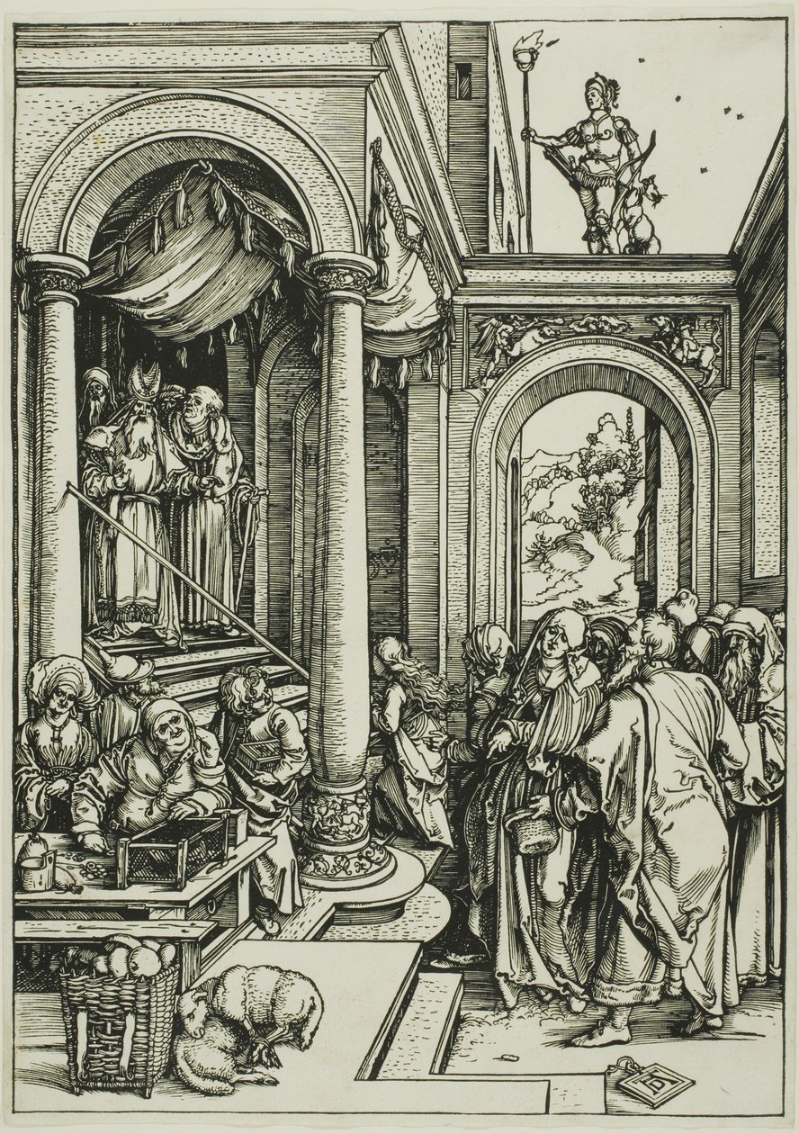 La Presentación de la Virgen en el Templo, de La Vida de la Virgen de Albrecht Dürer