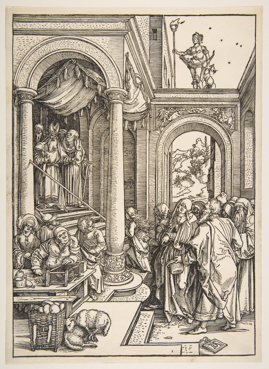 La Presentación de la Virgen en el Templo, de «La vida de la Virgen» de Albrecht Dürer