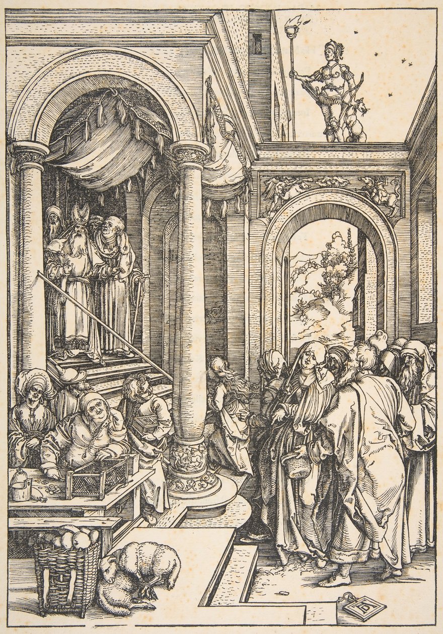 La Presentación de la Virgen en el Templo, de La Vida de la Virgen de Albrecht Dürer
