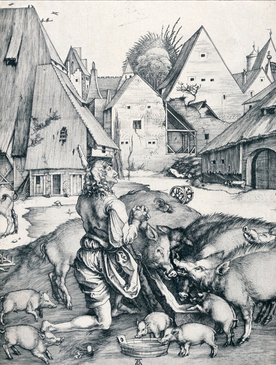 El hijo pródigo de Albrecht Dürer