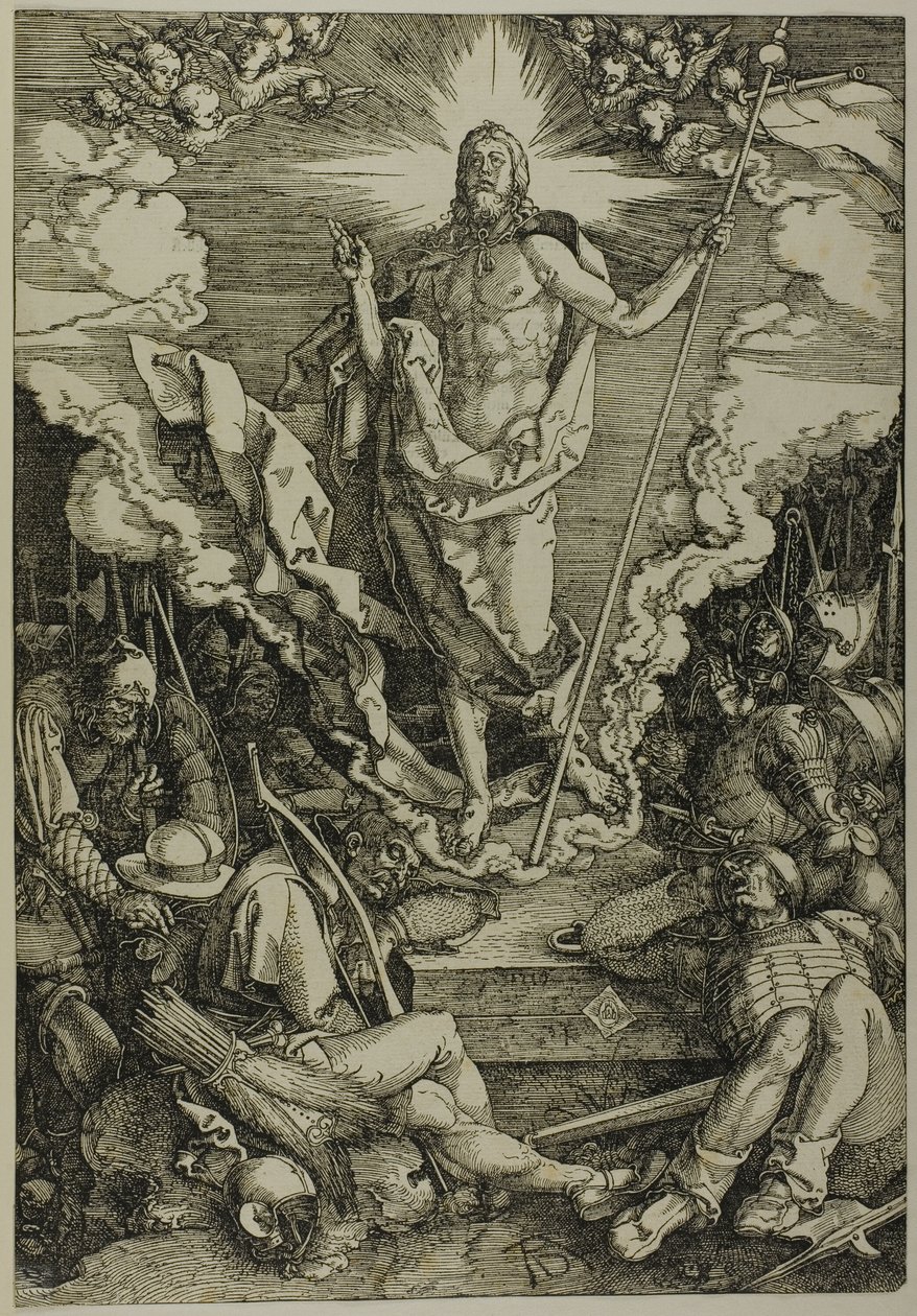 La Resurrección, de La Gran Pasión de Albrecht Dürer