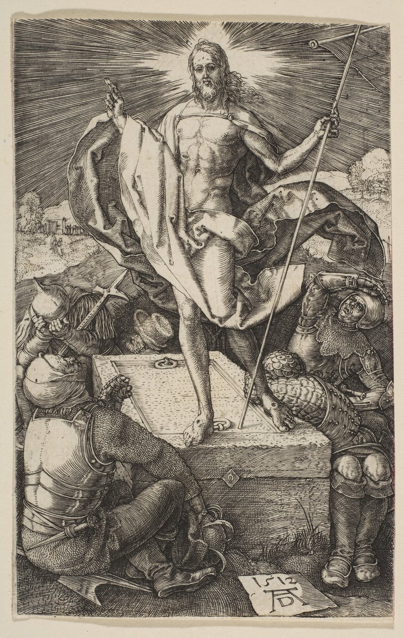 La resurrección, de La Pasión de Albrecht Dürer