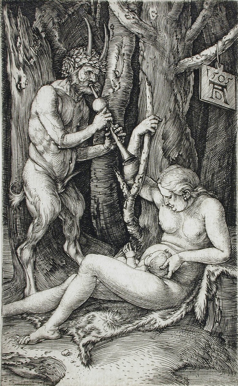 La familia de los sátiros de Albrecht Dürer