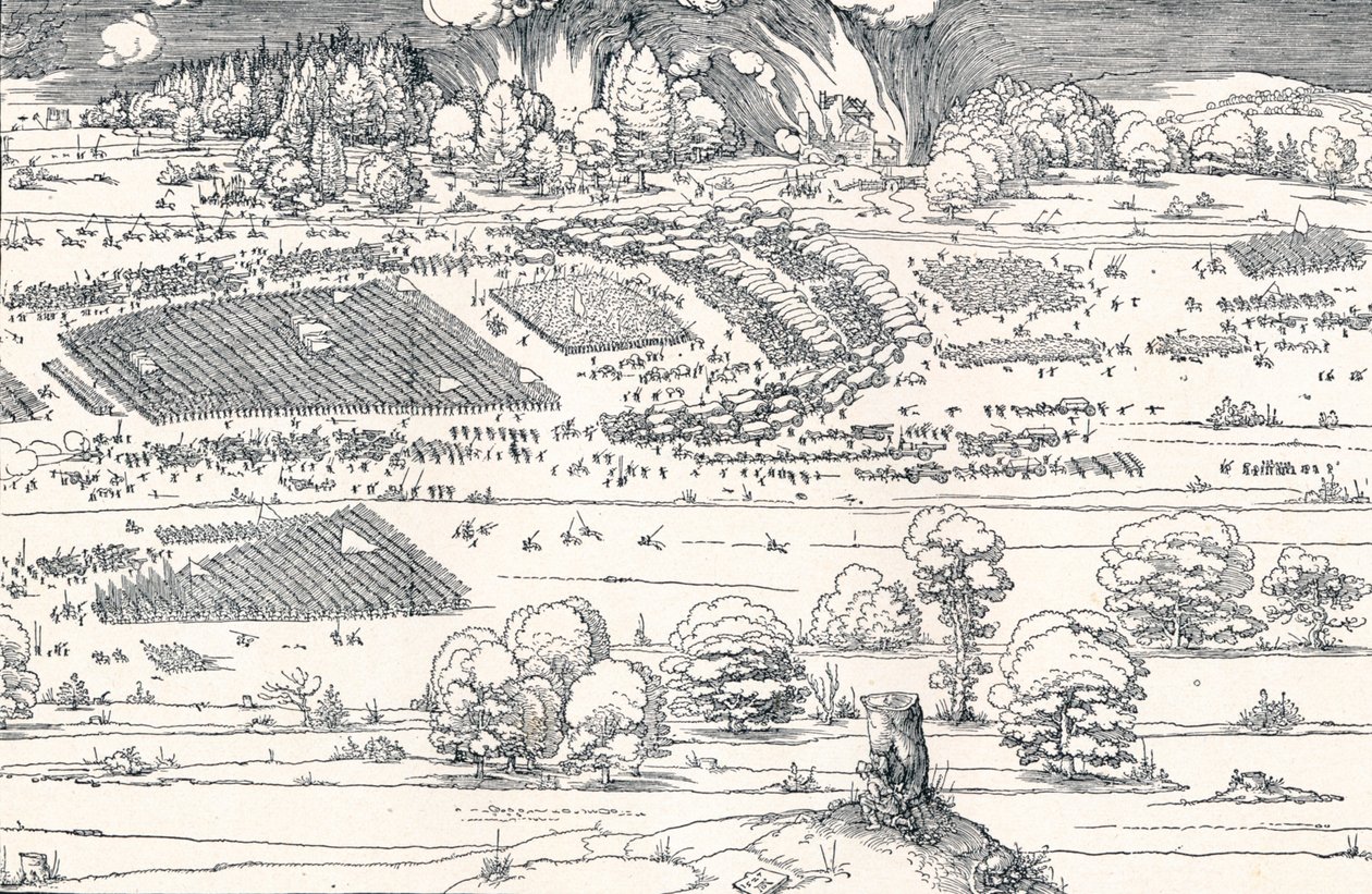 El asedio de una fortaleza II, 1527 1906 de Albrecht Dürer