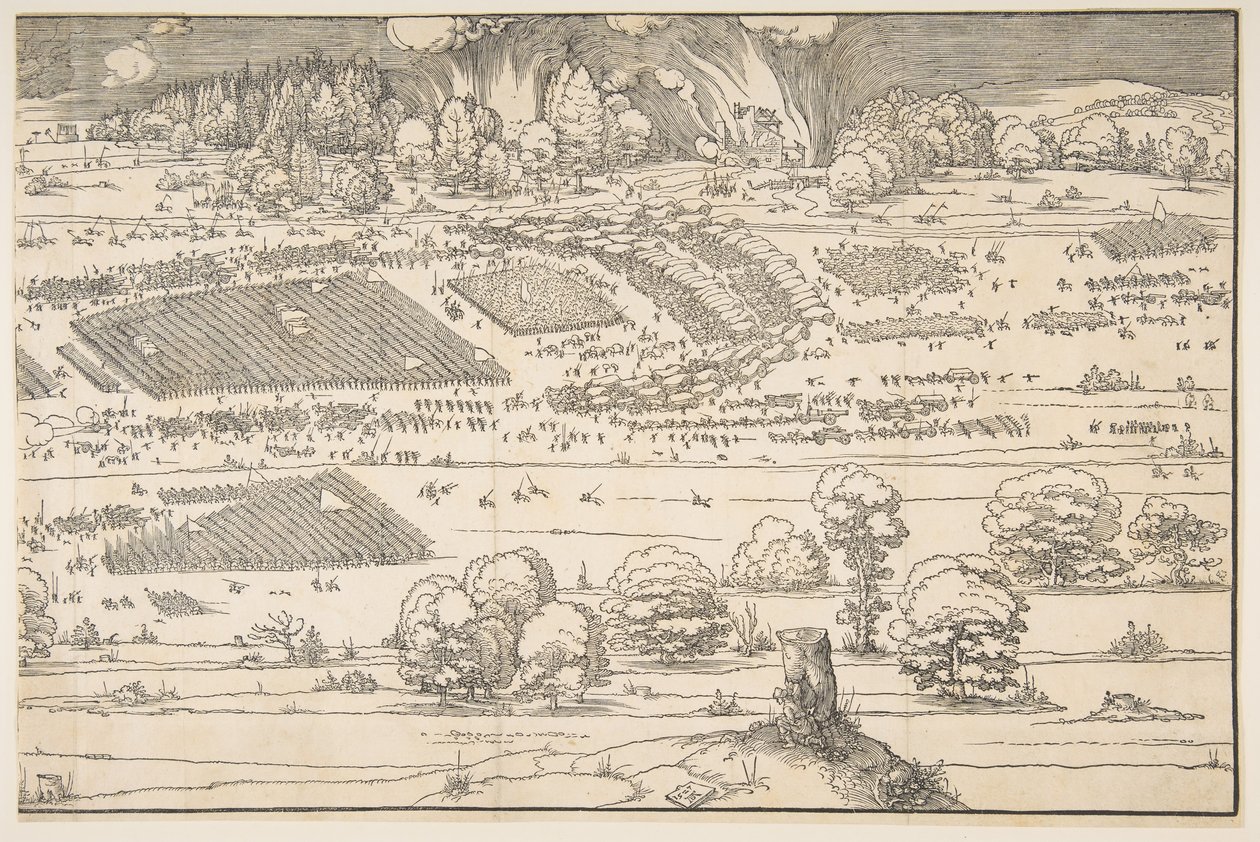 El asedio de una fortaleza de Albrecht Dürer