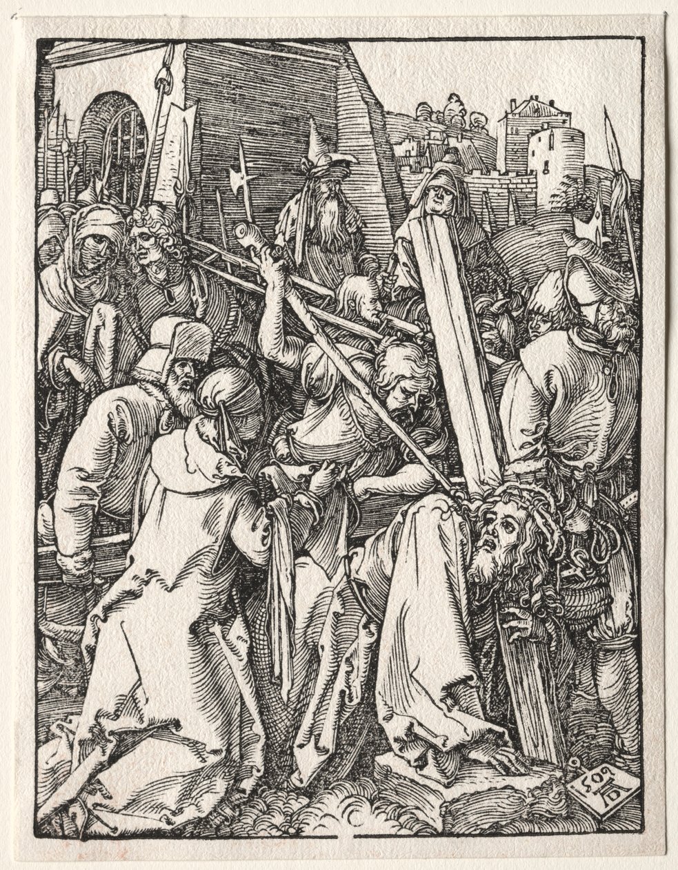 La pequeña pasión: Cristo llevando la cruz, 1509 de Albrecht Dürer