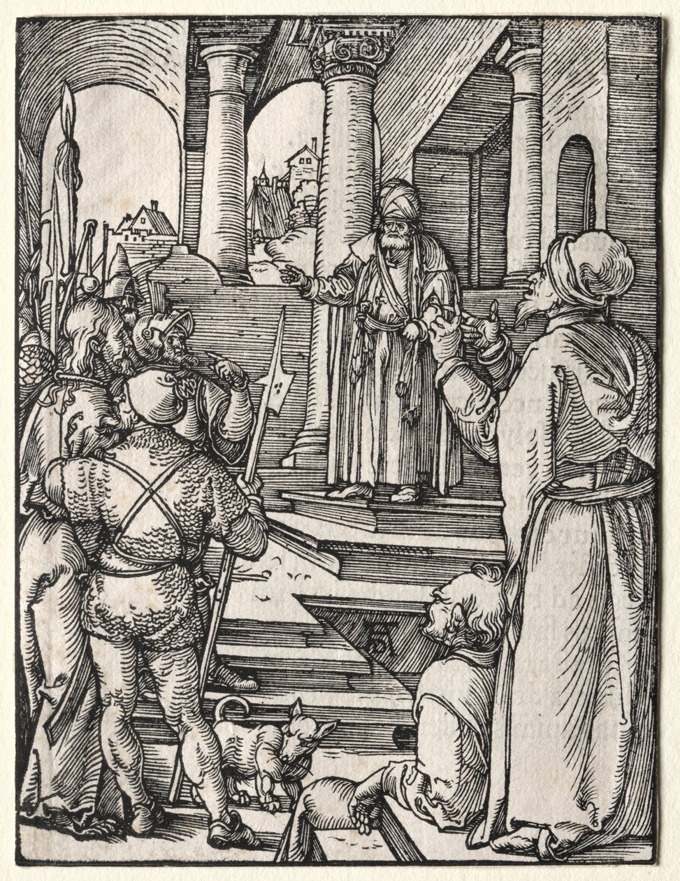 La Pequeña Pasión: Cristo ante Pilato, c. 1509-1511 de Albrecht Dürer