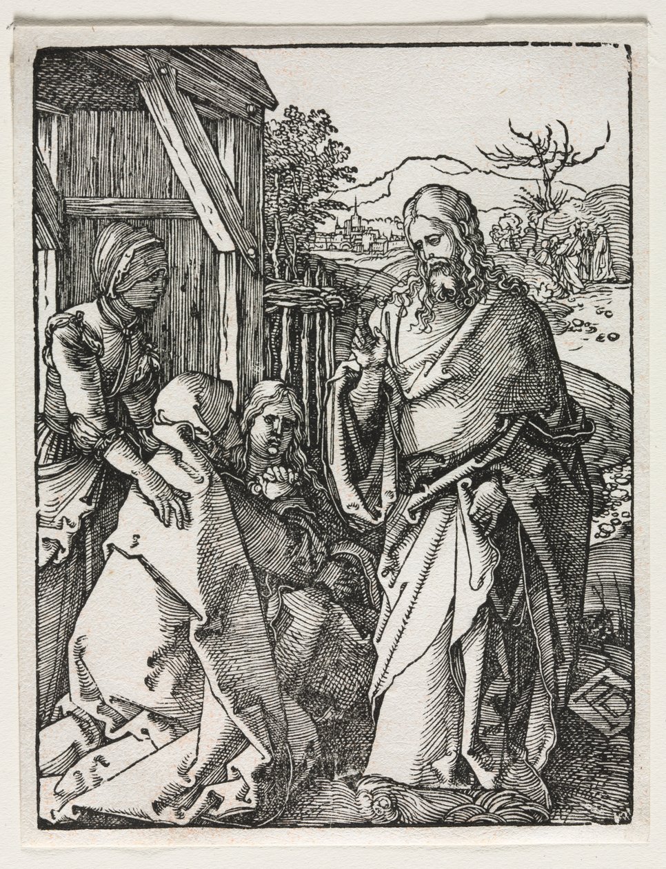 La pequeña pasión: Cristo despidiéndose de la Virgen de Albrecht Dürer