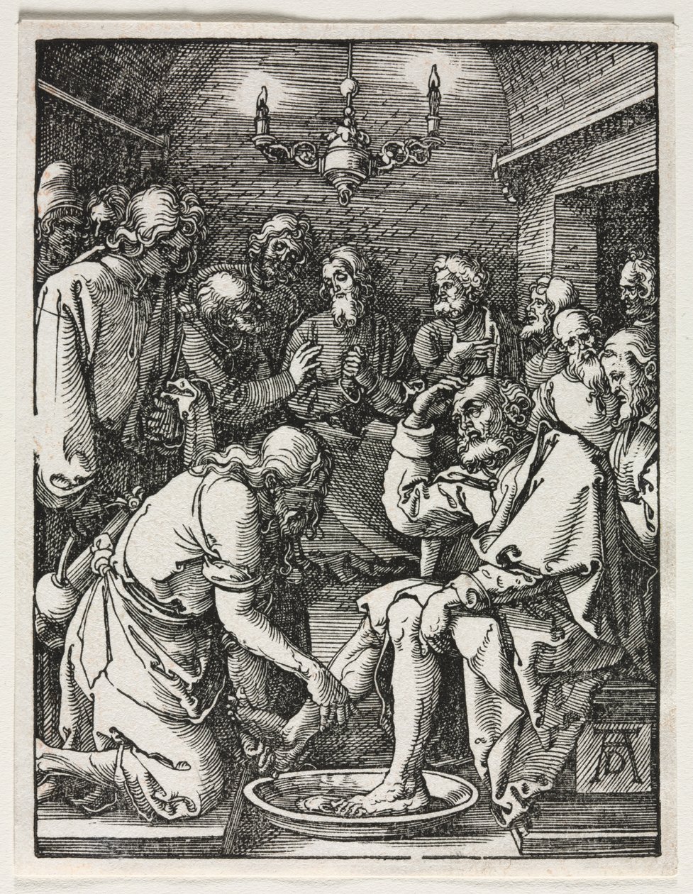 La Pequeña Pasión: Cristo lavando los pies de San Pedro de Albrecht Dürer