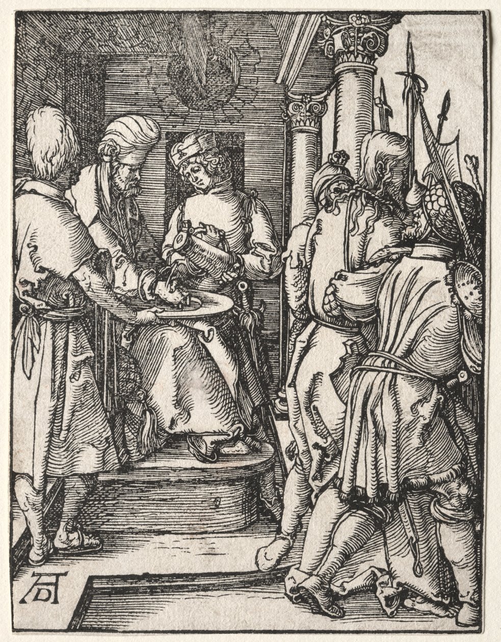 La pequeña pasión: Pilato lavándose las manos de Albrecht Dürer