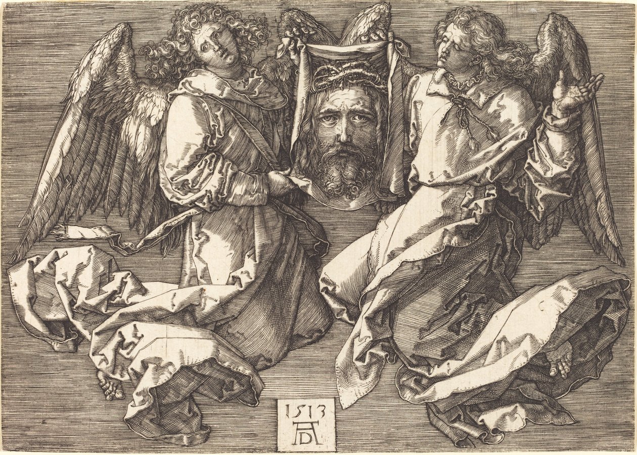 El sudario sostenido por dos ángeles de Albrecht Dürer