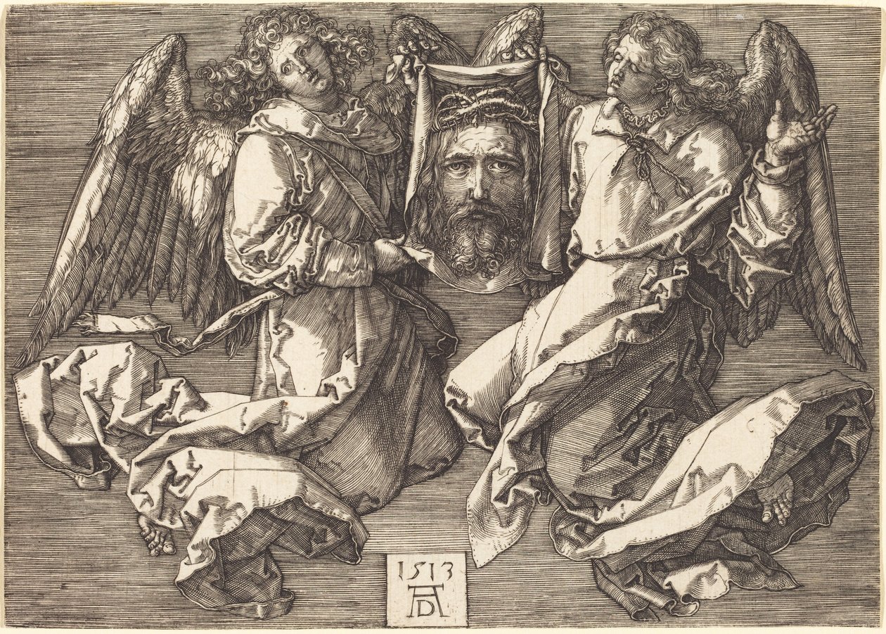 El sudario sostenido por dos ángeles de Albrecht Dürer