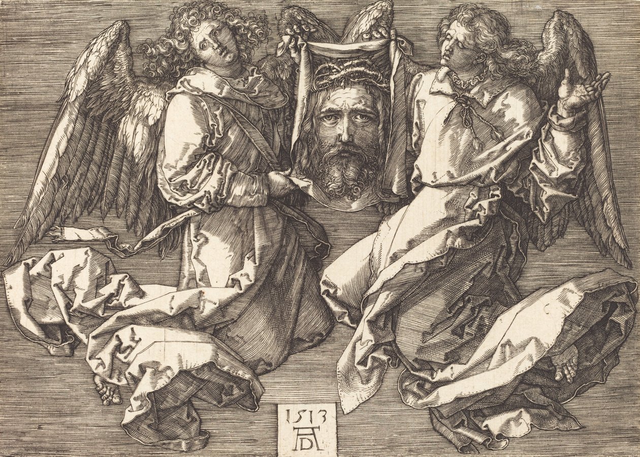 El Sudario Sostenido por Dos Ángeles de Albrecht Dürer