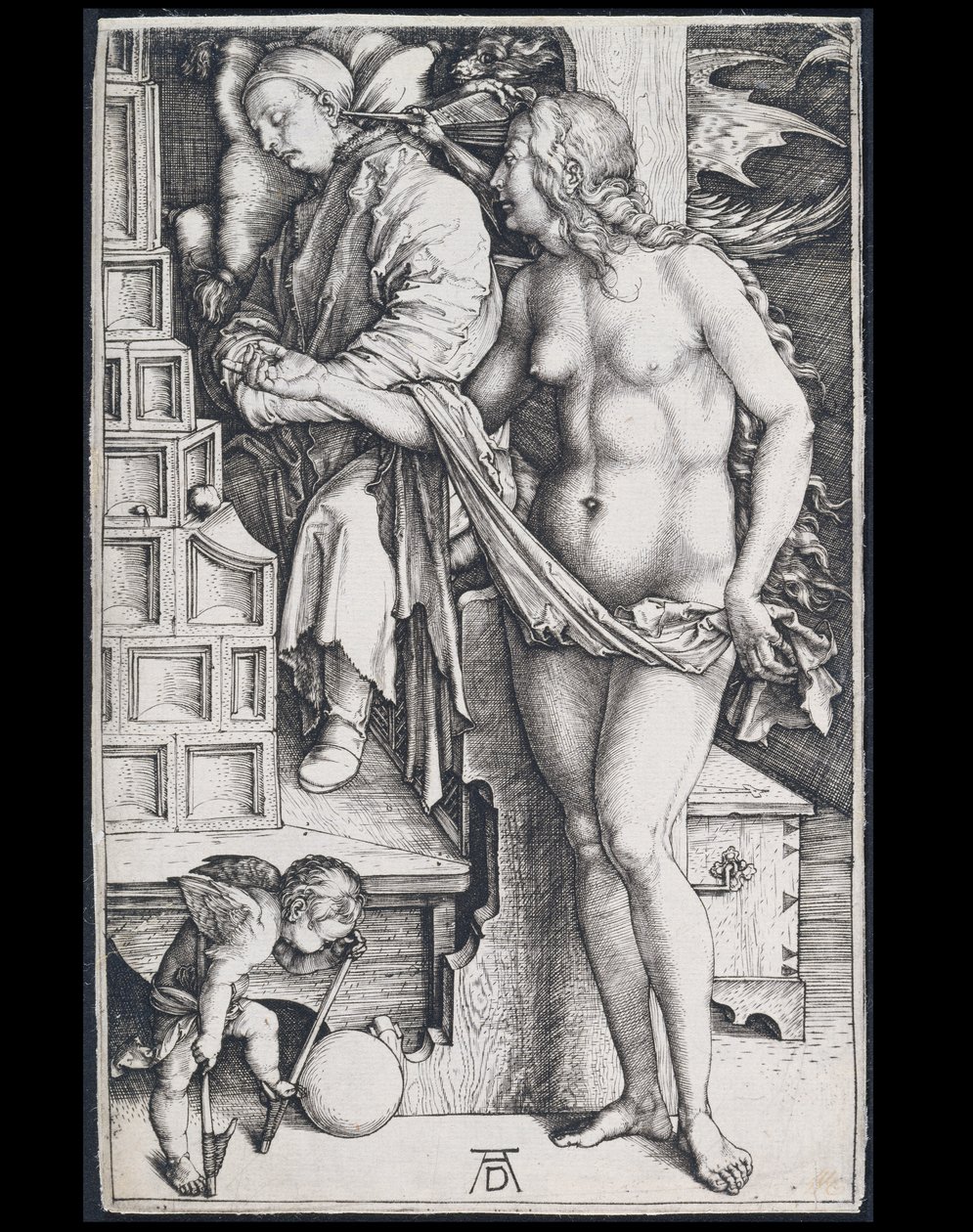 La tentación del holgazán (El sueño del médico) de Albrecht Dürer