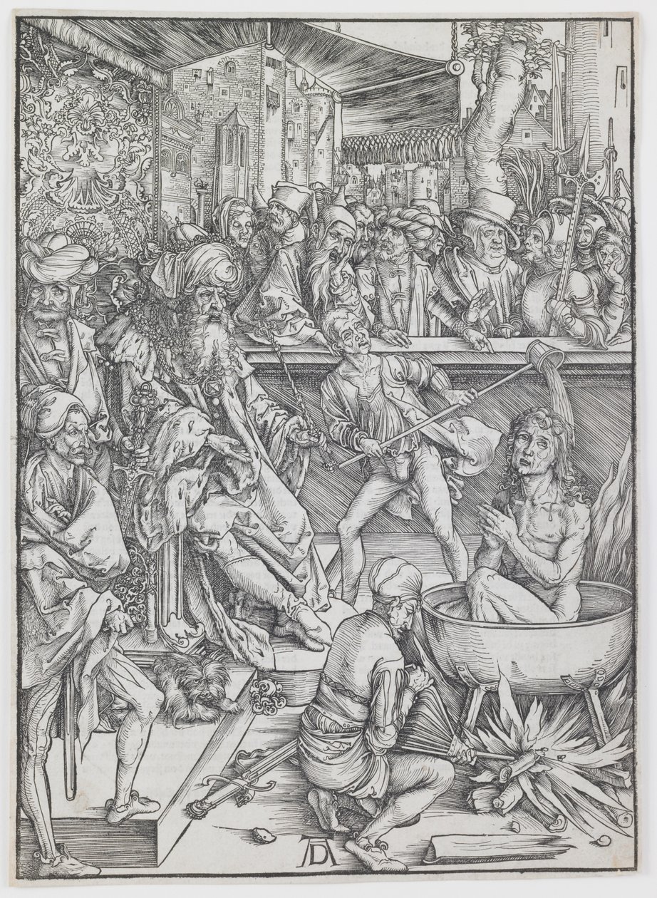 El tormento de san Juan Evangelista, de la serie «El Apocalipsis» de Albrecht Dürer