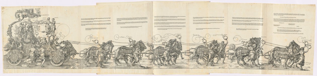 El carro triunfal de Maximiliano I El gran carro triunfal, 1523 edición latina de Albrecht Dürer