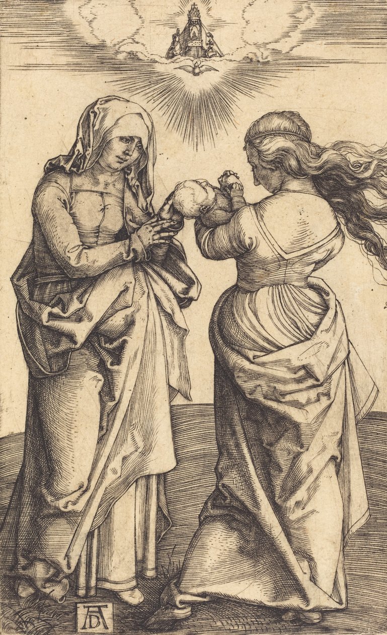 La Virgen y el Niño con Santa Ana, c. 1500 de Albrecht Dürer