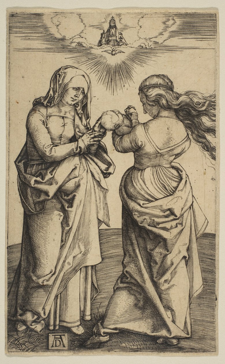 La Virgen y el Niño con el Niño Jesús y Santa Ana, ca. 1500 de Albrecht Dürer
