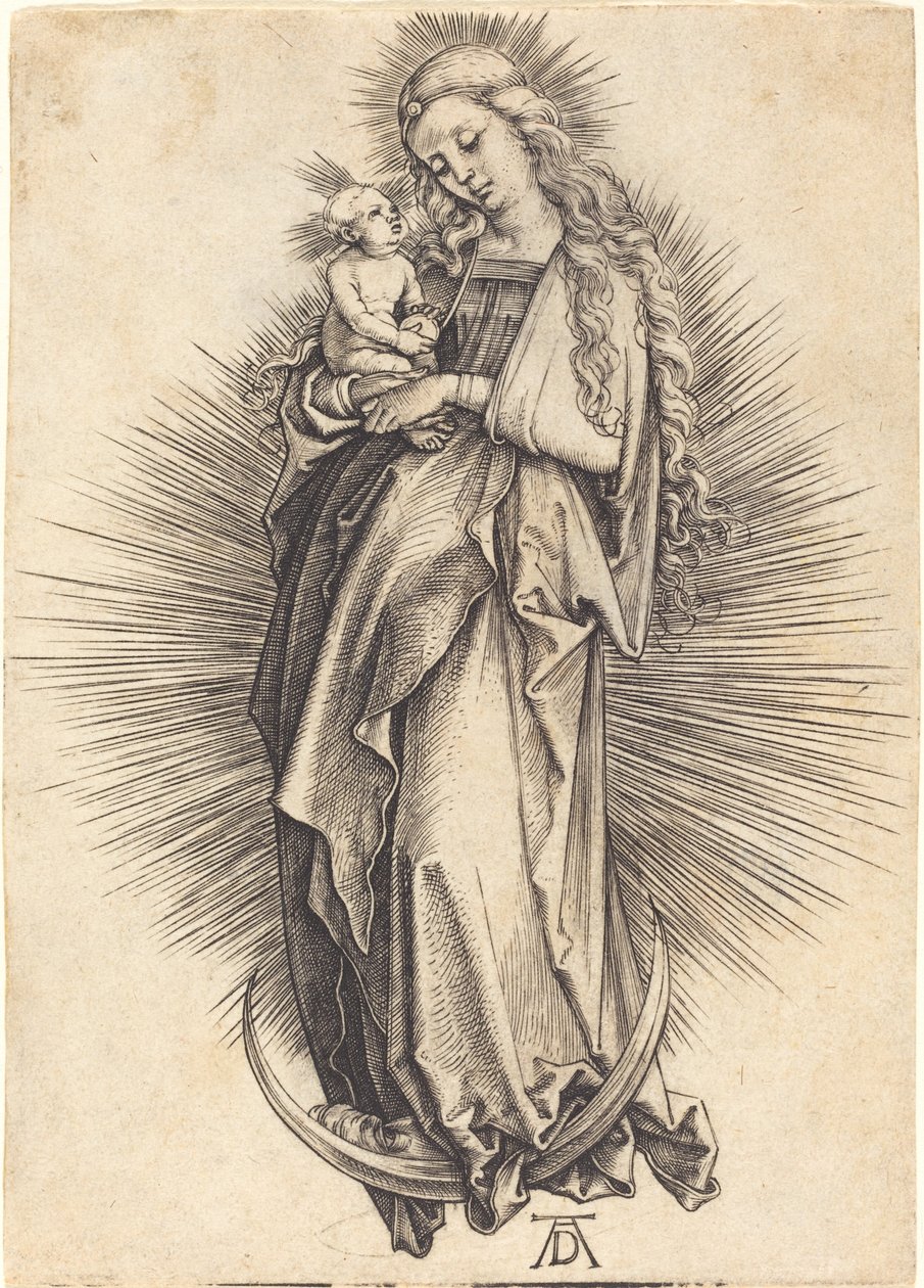 La Virgen en la media luna de Albrecht Dürer
