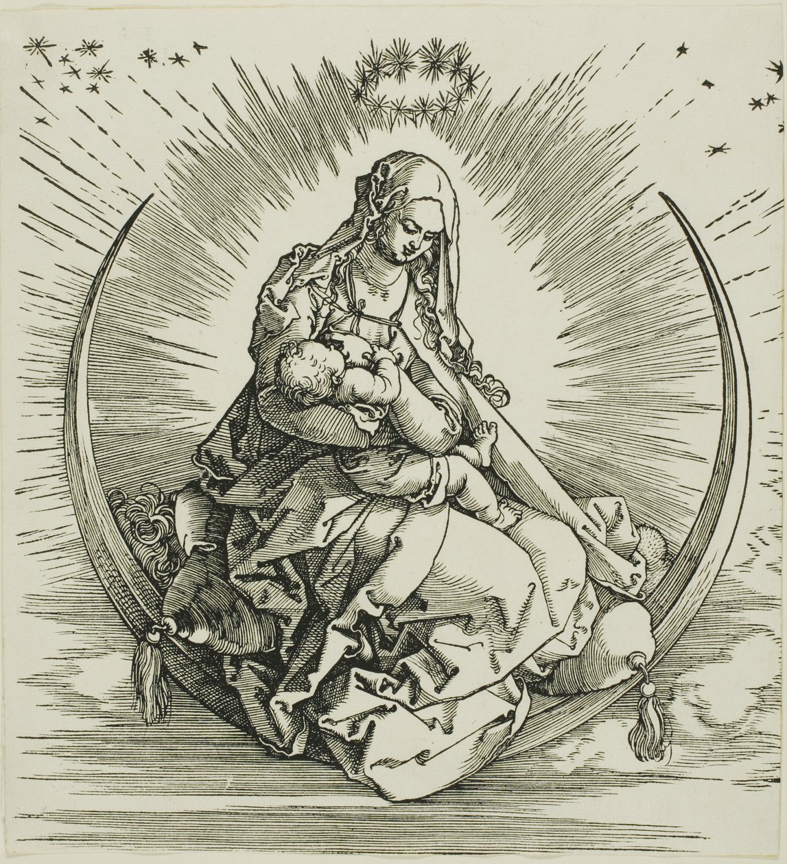 La Virgen en el creciente, de La vida de la Virgen de Albrecht Dürer