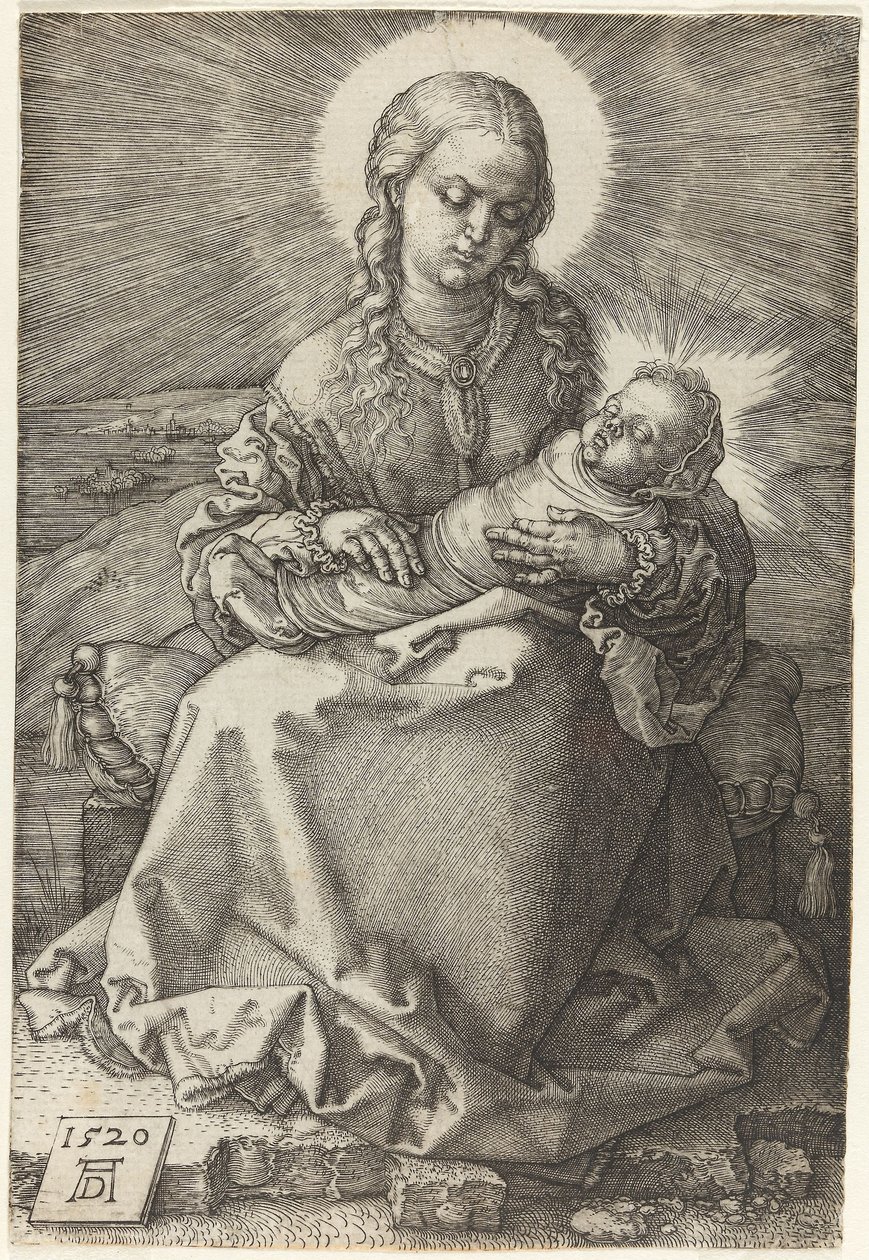 La Virgen con el Niño envuelto en pañales de Albrecht Dürer