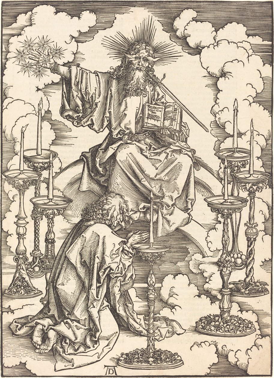 La visión de los siete candelabros de Albrecht Dürer