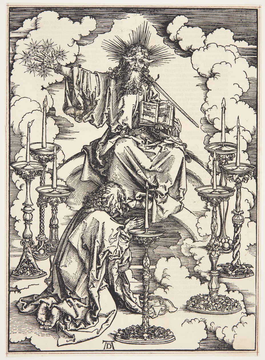 La visión de los siete candelabros de Albrecht Dürer