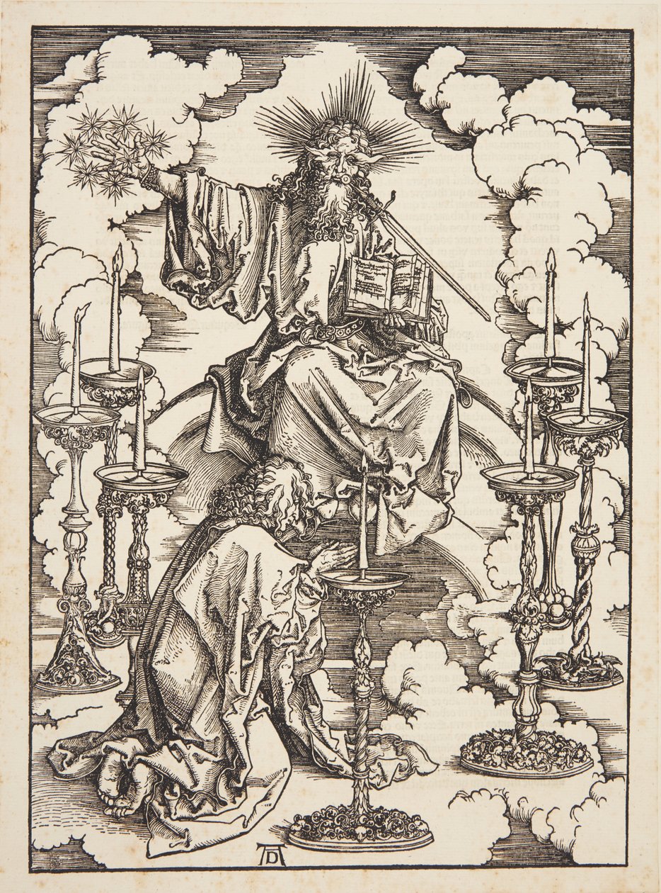 La visión de los siete candelabros de Albrecht Dürer