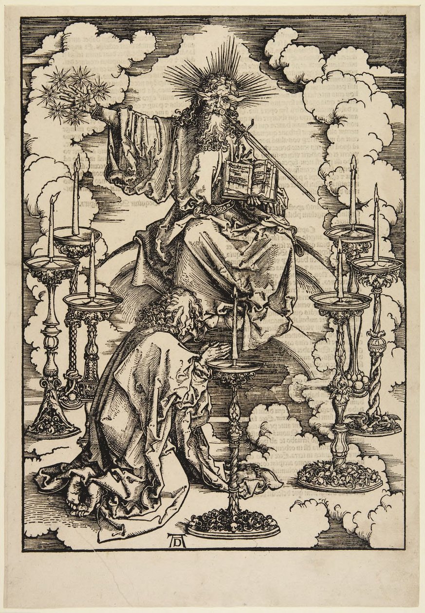 La visión de los siete candelabros de Albrecht Dürer