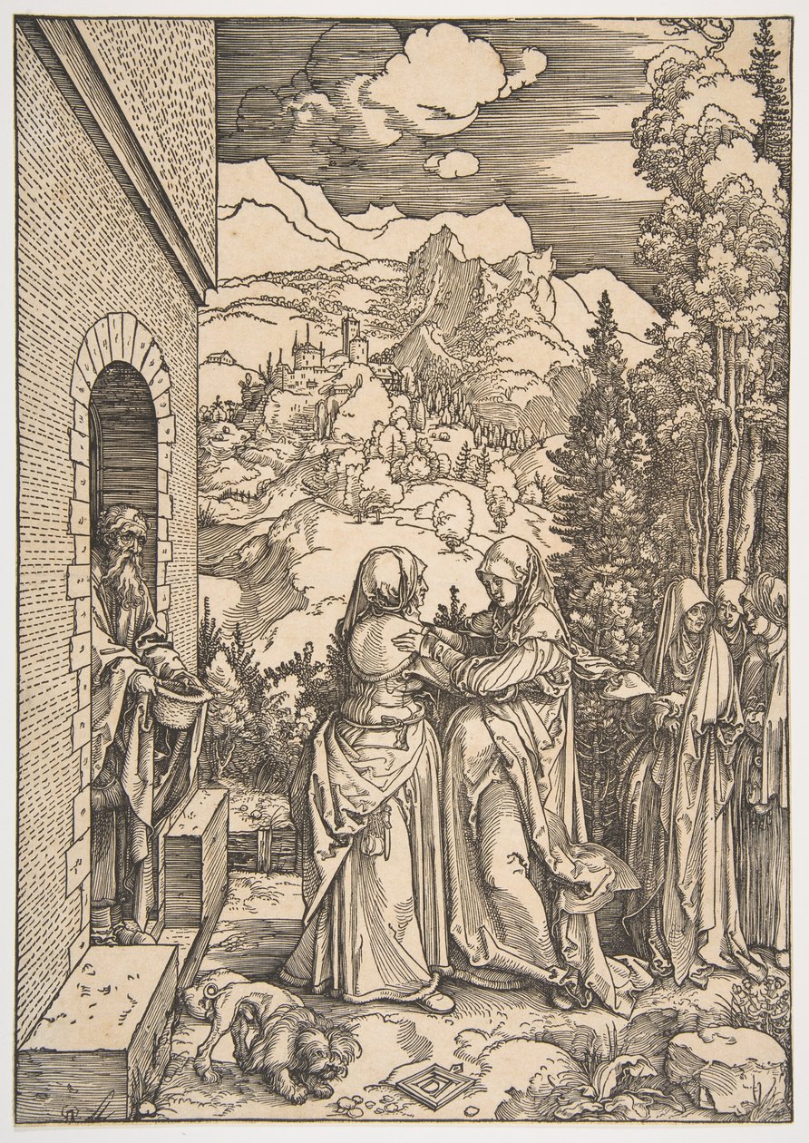 «La Visitación», de «La vida de la Virgen» de Albrecht Dürer